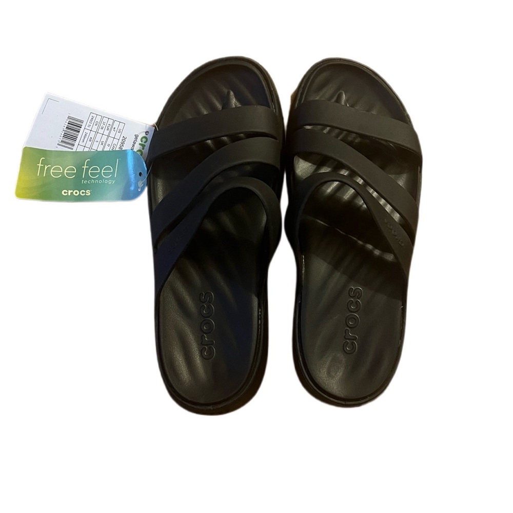 Black NEVER USED! Croc sandals